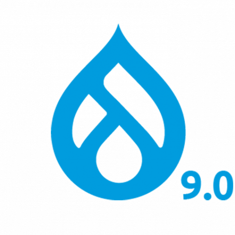 Logotipo de Drupal 9 CMS