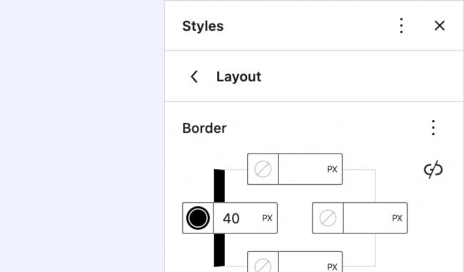 Controles en las herramientas de diseño en WordPress 6.1